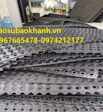 Cao su chịu mài mòn chống trược có lỗ thoát nước 